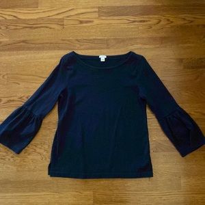 J Crew Black Classic crew neck
